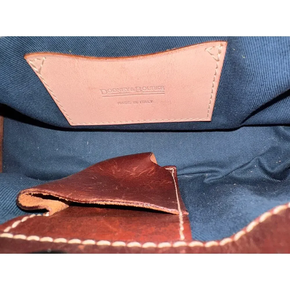 Vintage Dooney & Bourke chestnut Alto small shopper tote purse